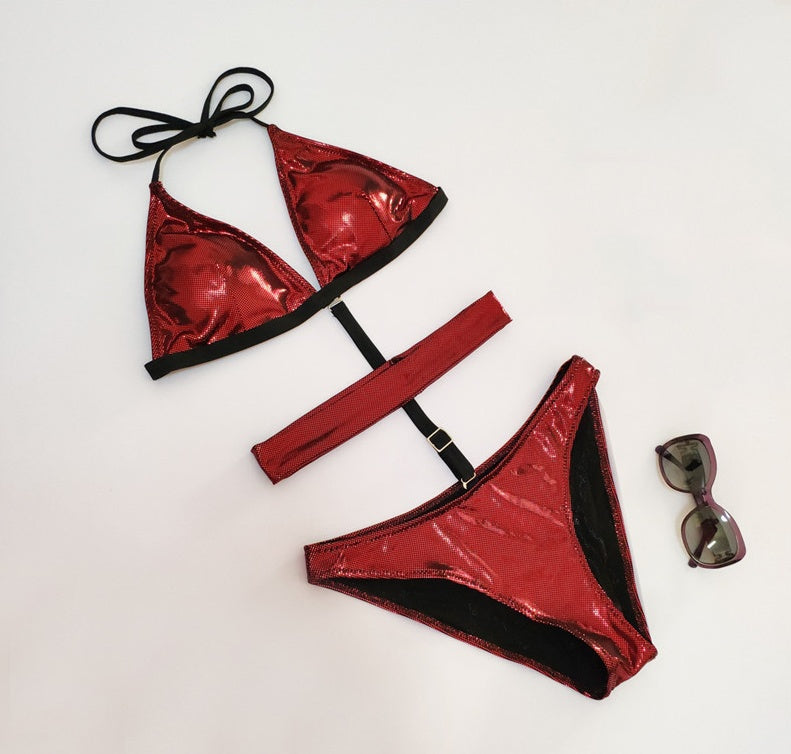 Crimson Chrome Monokini